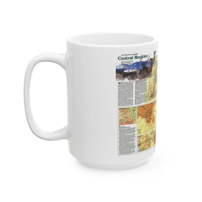USA - Central Rockies 2 (1984) (Map) White Coffee Mug - Go Mug Yourself
