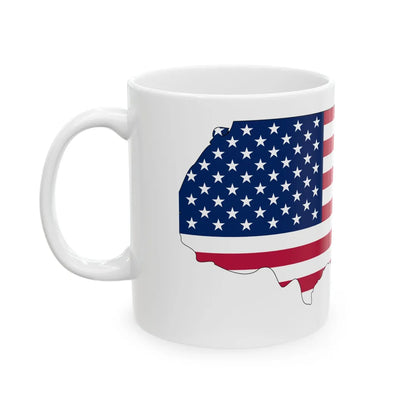 Usa-clipSvgTutorial (United States) White Coffee Mug - Go Mug Yourself