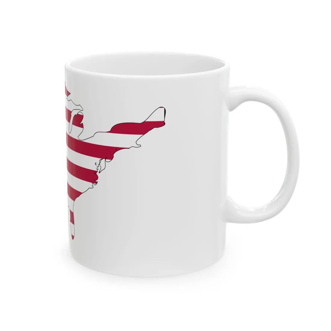 Usa-clipSvgTutorial (United States) White Coffee Mug - Go Mug Yourself
