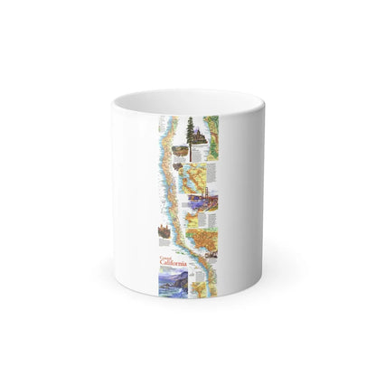 USA - Coastal California (1993) (Map) Color Changing Mug 11oz-11oz-Go Mug Yourself