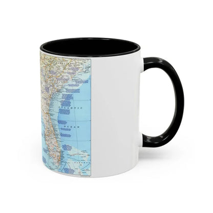 USA - Deep South 1 (1983) (Map) Accent Coffee Mug - Go Mug Yourself