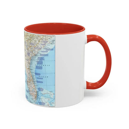 USA - Deep South 1 (1983) (Map) Accent Coffee Mug - Go Mug Yourself