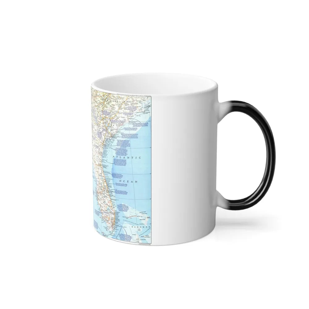 USA - Deep South 1 (1983) (Map) Color Changing Mug 11oz-Go Mug Yourself