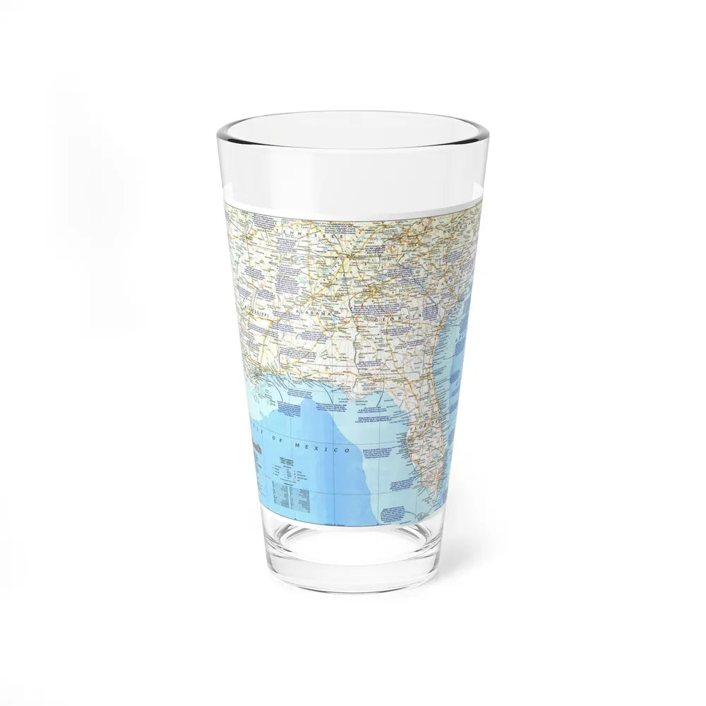 USA - Deep South 1 (1983) (Map) Pint Glass 16oz-16oz-Go Mug Yourself