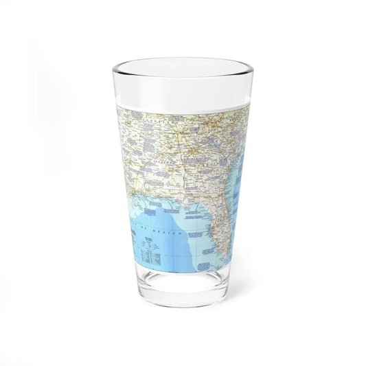 USA - Deep South 1 (1983) (Map) Pint Glass 16oz 16oz - Go Mug Yourself