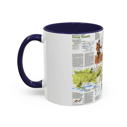USA - Deep South 2 (1983) (Map) Accent Coffee Mug - Go Mug Yourself