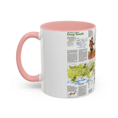 USA - Deep South 2 (1983) (Map) Accent Coffee Mug - Go Mug Yourself