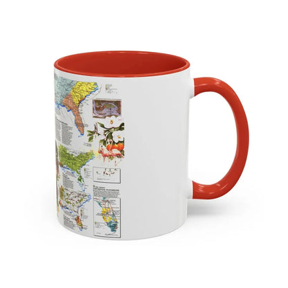 USA - Deep South 2 (1983) (Map) Accent Coffee Mug - Go Mug Yourself