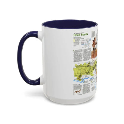 USA - Deep South 2 (1983) (Map) Accent Coffee Mug - Go Mug Yourself