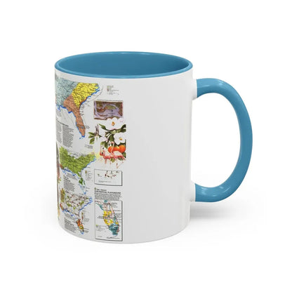 USA - Deep South 2 (1983) (Map) Accent Coffee Mug - Go Mug Yourself