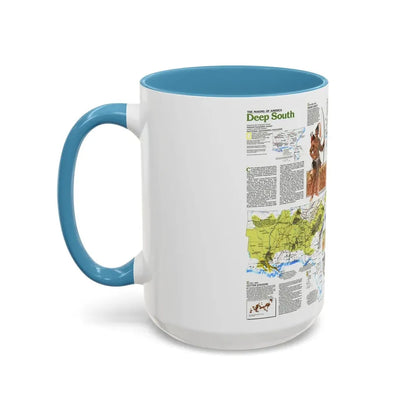 USA - Deep South 2 (1983) (Map) Accent Coffee Mug - Go Mug Yourself