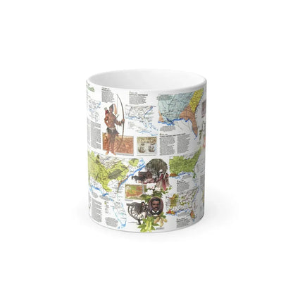 USA - Deep South 2 (1983) (Map) Color Changing Mug 11oz Default Title 11oz - Go Mug Yourself