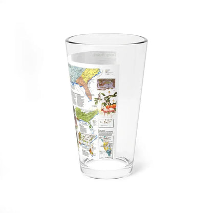 USA - Deep South 2 (1983) (Map) Pint Glass 16oz - Go Mug Yourself