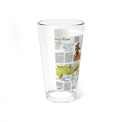 USA - Deep South 2 (1983) (Map) Pint Glass 16oz - Go Mug Yourself