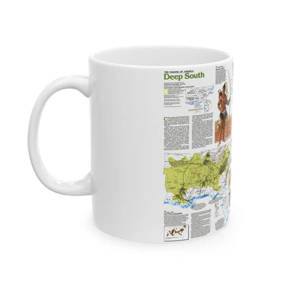 USA - Deep South 2 (1983) (Map) White Coffee Mug-Go Mug Yourself