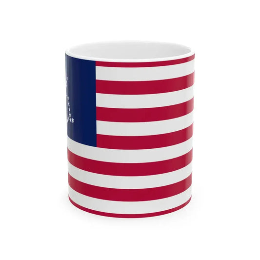 USA Disability Rights Flag (United States) White Coffee Mug 11oz - Go Mug Yourself