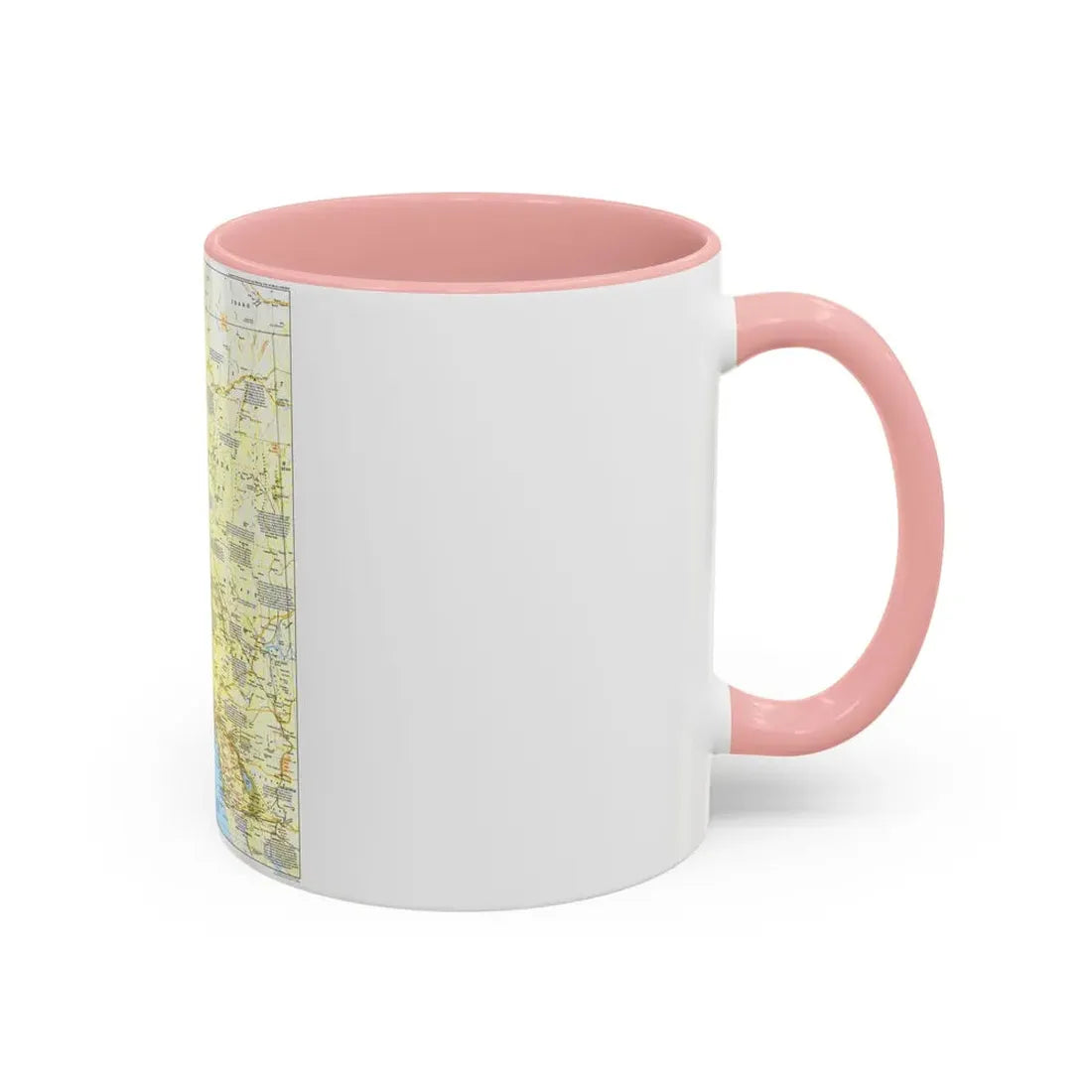 USA - Far West 1 (1984) (Map) Accent Coffee Mug - Go Mug Yourself