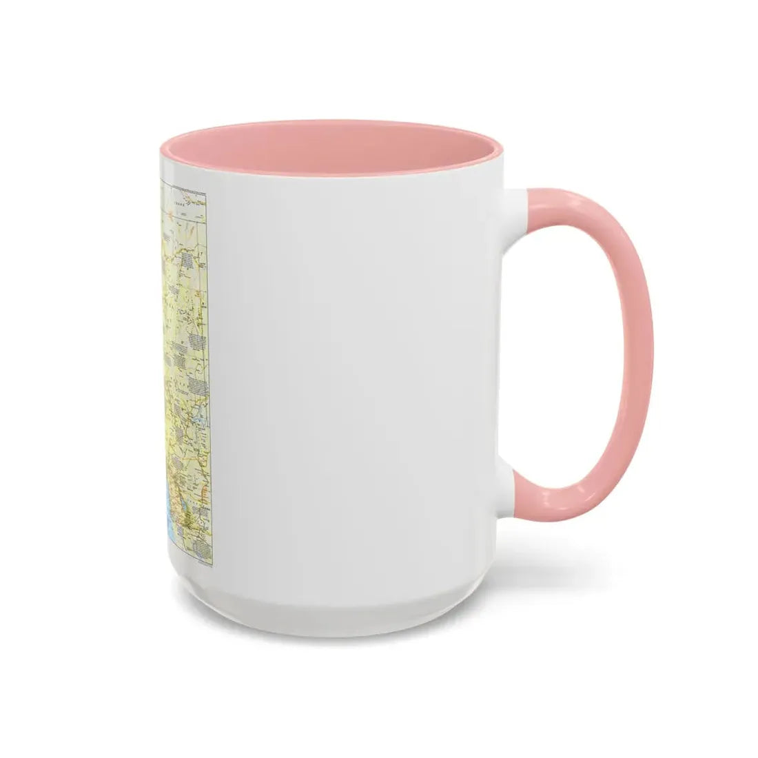USA - Far West 1 (1984) (Map) Accent Coffee Mug - Go Mug Yourself