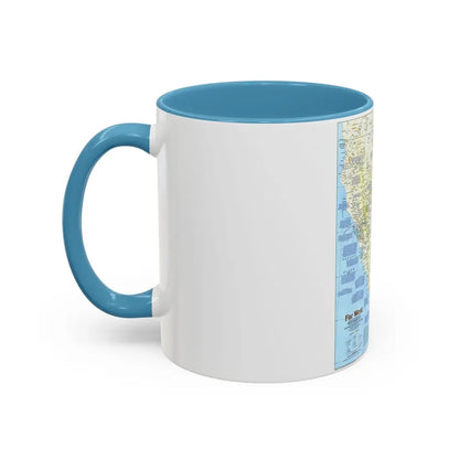 USA - Far West 1 (1984) (Map) Accent Coffee Mug - Go Mug Yourself