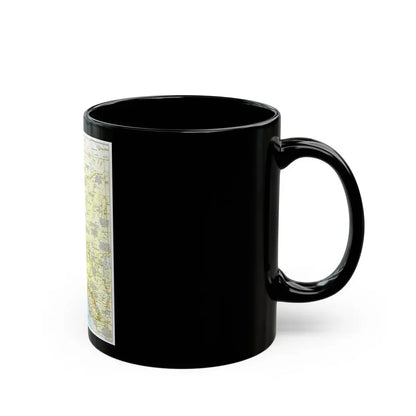 USA - Far West 1 (1984) (Map) Black Coffee Mug - Go Mug Yourself