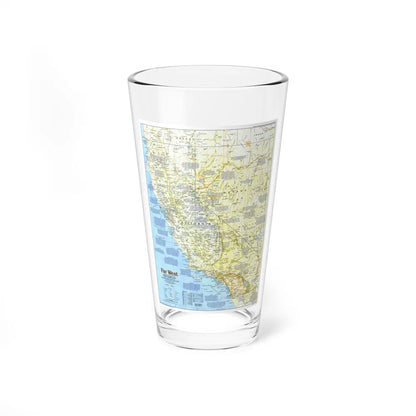 USA - Far West 1 (1984) (Map) Pint Glass 16oz-16oz-Go Mug Yourself