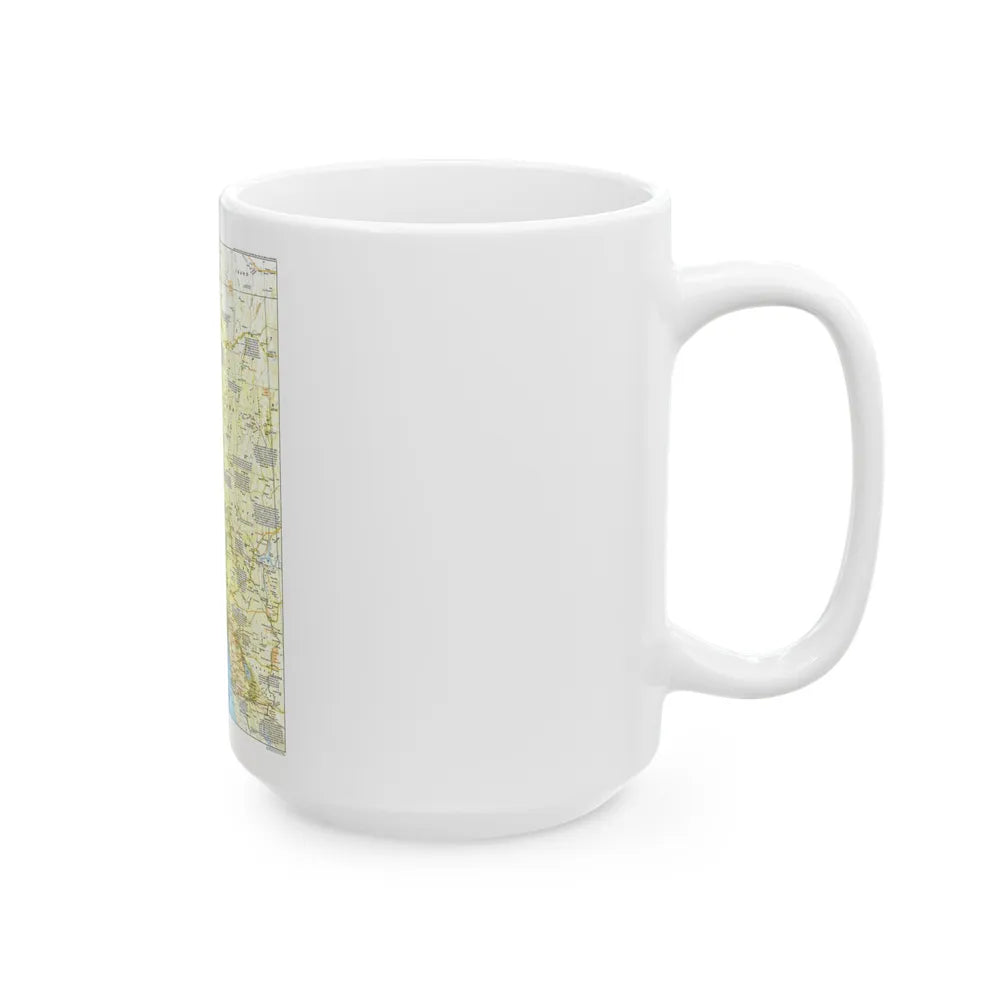 USA - Far West 1 (1984) (Map) White Coffee Mug-Go Mug Yourself