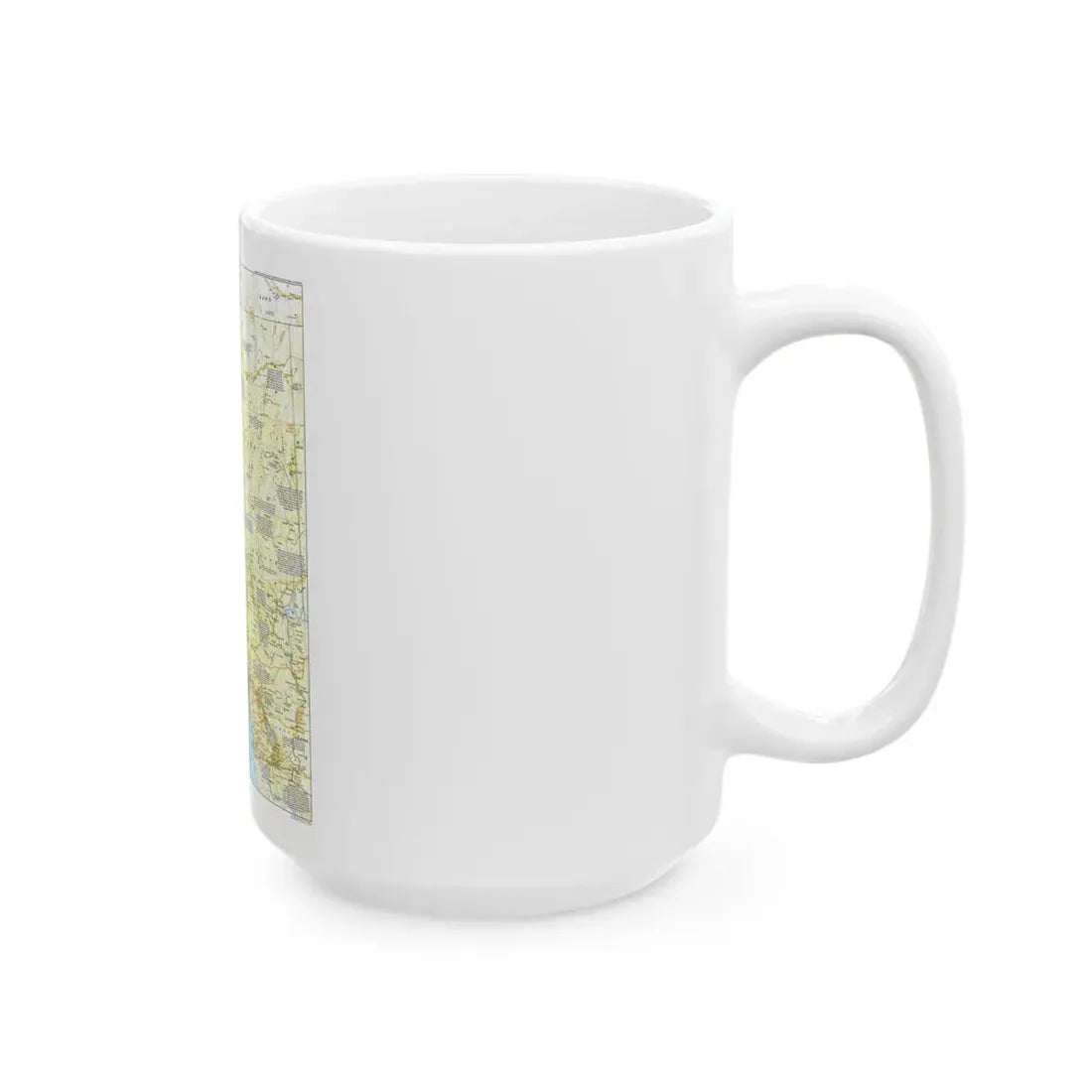USA - Far West 1 (1984) (Map) White Coffee Mug - Go Mug Yourself