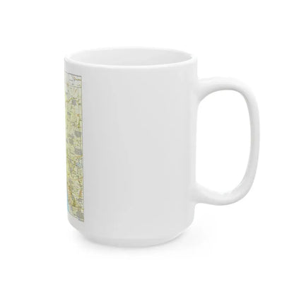 USA - Far West 1 (1984) (Map) White Coffee Mug - Go Mug Yourself