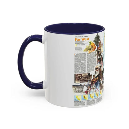 USA - Far West 2 (1984) (Map) Accent Coffee Mug - Go Mug Yourself