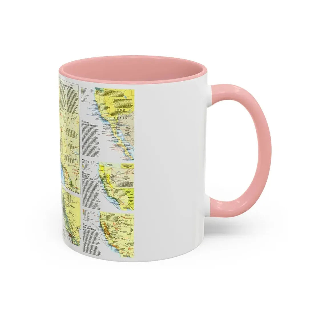 USA - Far West 2 (1984) (Map) Accent Coffee Mug - Go Mug Yourself