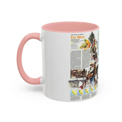 USA - Far West 2 (1984) (Map) Accent Coffee Mug - Go Mug Yourself