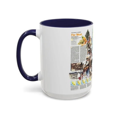 USA - Far West 2 (1984) (Map) Accent Coffee Mug - Go Mug Yourself
