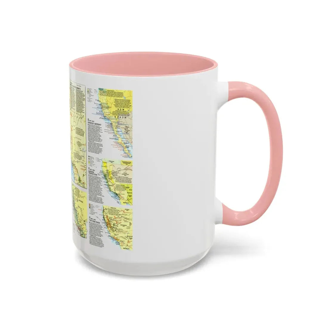 USA - Far West 2 (1984) (Map) Accent Coffee Mug - Go Mug Yourself