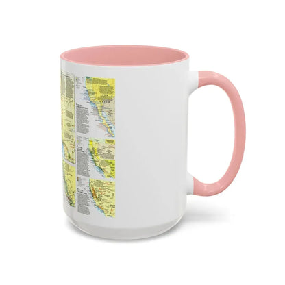 USA - Far West 2 (1984) (Map) Accent Coffee Mug - Go Mug Yourself