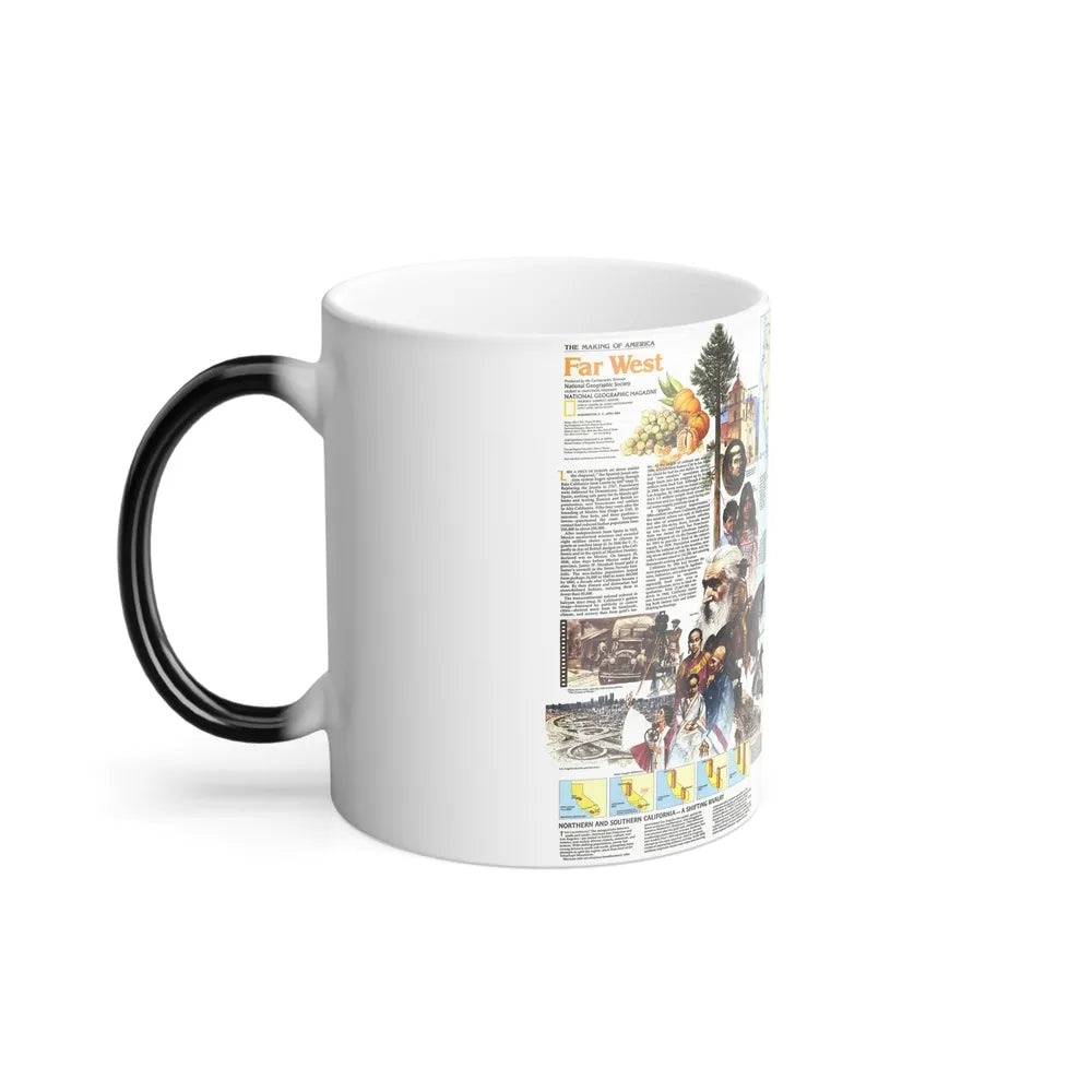 USA - Far West 2 (1984) (Map) Color Changing Mug 11oz-Go Mug Yourself