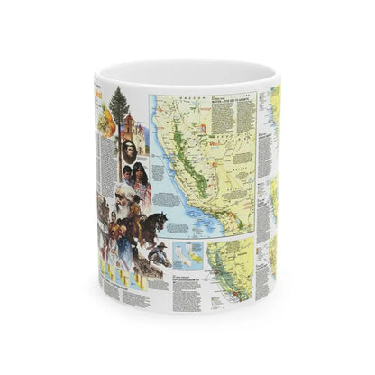 USA - Far West 2 (1984) (Map) White Coffee Mug 11oz - Go Mug Yourself