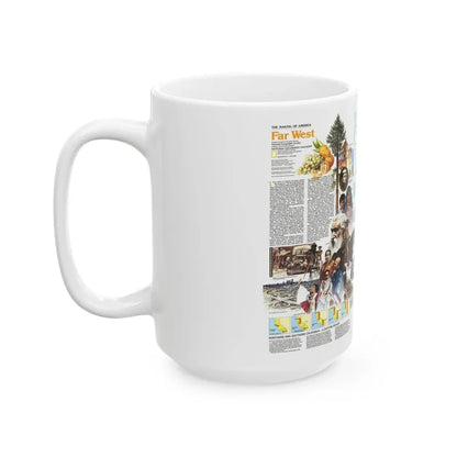 USA - Far West 2 (1984) (Map) White Coffee Mug - Go Mug Yourself