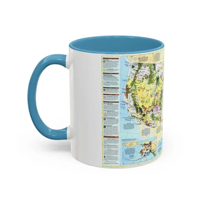 USA - Federal Lands in the Fifty States (1996) (Map) Accent Coffee Mug - Go Mug Yourself