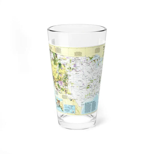 USA - Federal Lands in the Fifty States (1996) (Map) Pint Glass 16oz 16oz - Go Mug Yourself