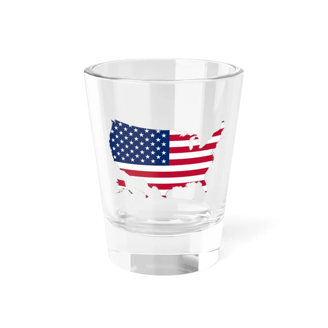USA Flag Map (United States) Shot Glass 1.5oz - Go Mug Yourself