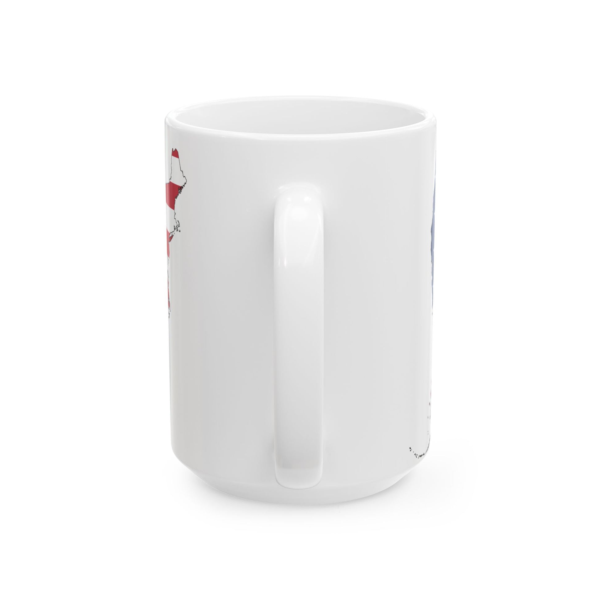 USA Flag Map (United States) White Coffee Mug-Go Mug Yourself