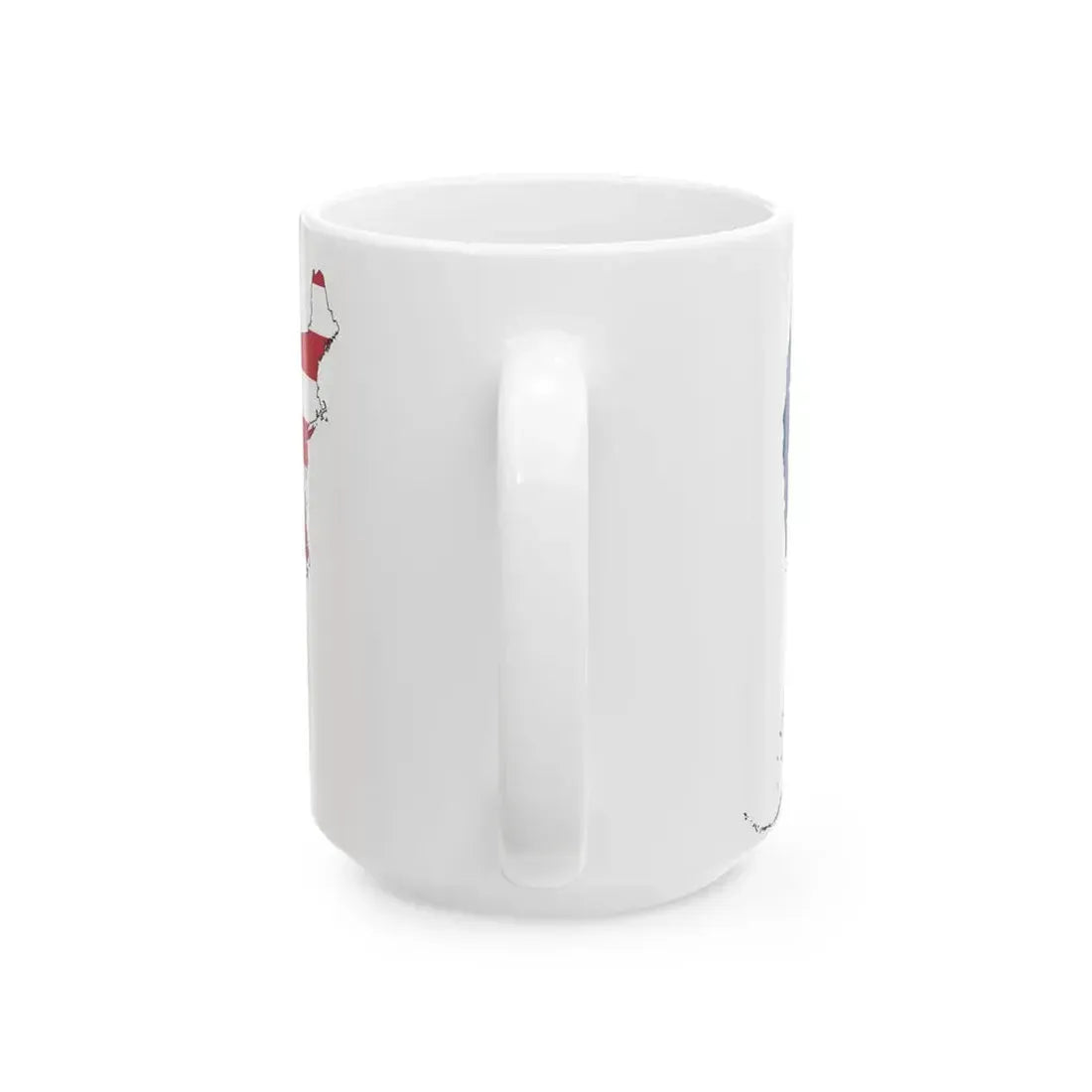 USA Flag Map (United States) White Coffee Mug - Go Mug Yourself