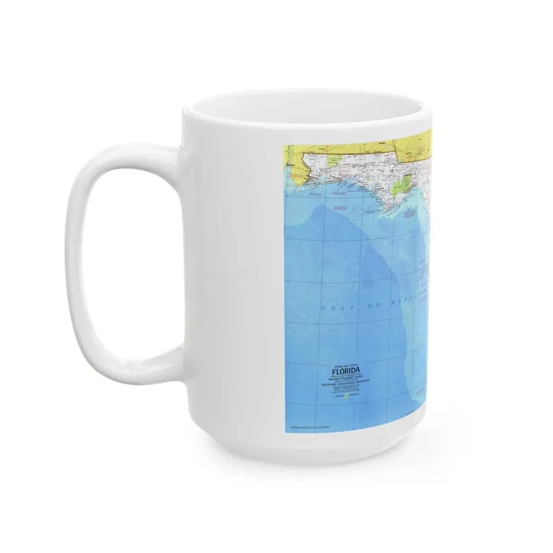 USA - Florida 1 (1973) (Map) White Coffee Mug - Go Mug Yourself