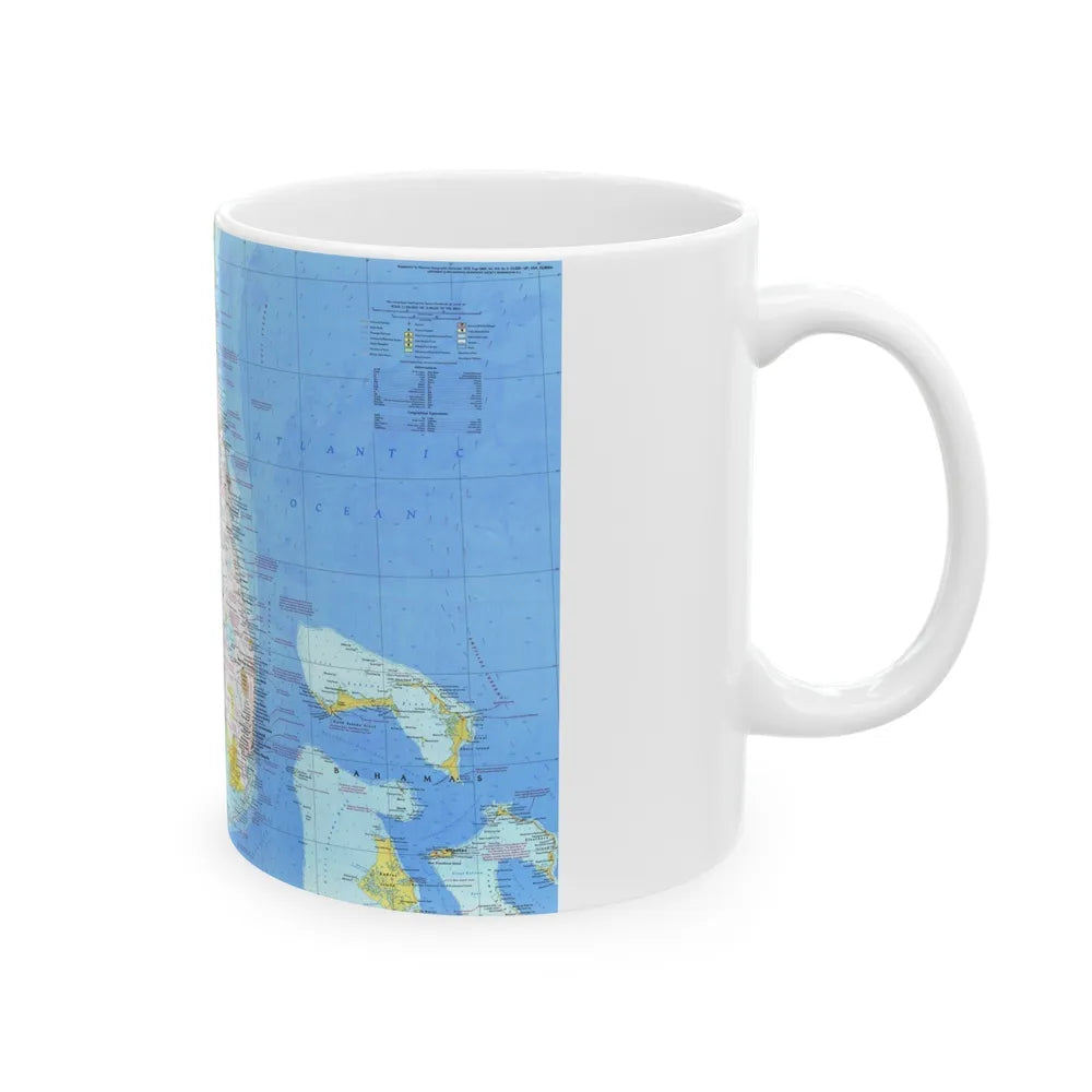 USA - Florida 1 (1973) (Map) White Coffee Mug-Go Mug Yourself