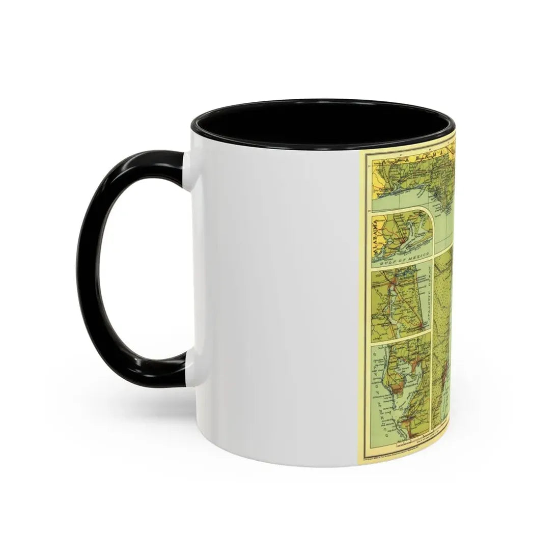 USA - Florida (1930) (Map) Accent Coffee Mug - Go Mug Yourself