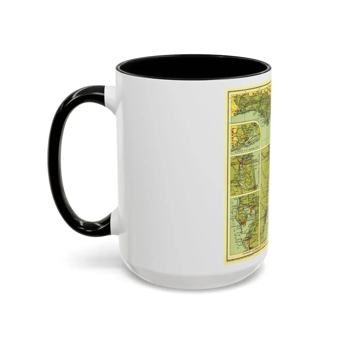 USA - Florida (1930) (Map) Accent Coffee Mug - Go Mug Yourself