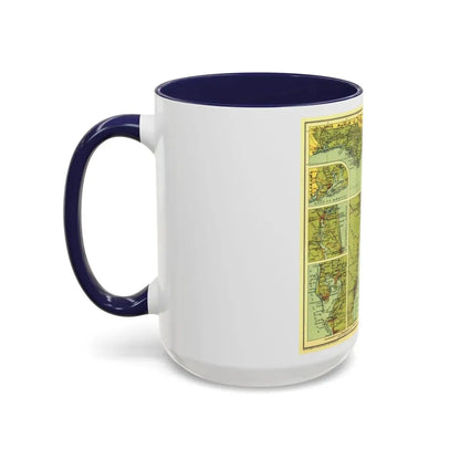 USA - Florida (1930) (Map) Accent Coffee Mug - Go Mug Yourself