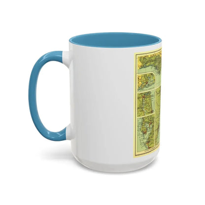 USA - Florida (1930) (Map) Accent Coffee Mug - Go Mug Yourself