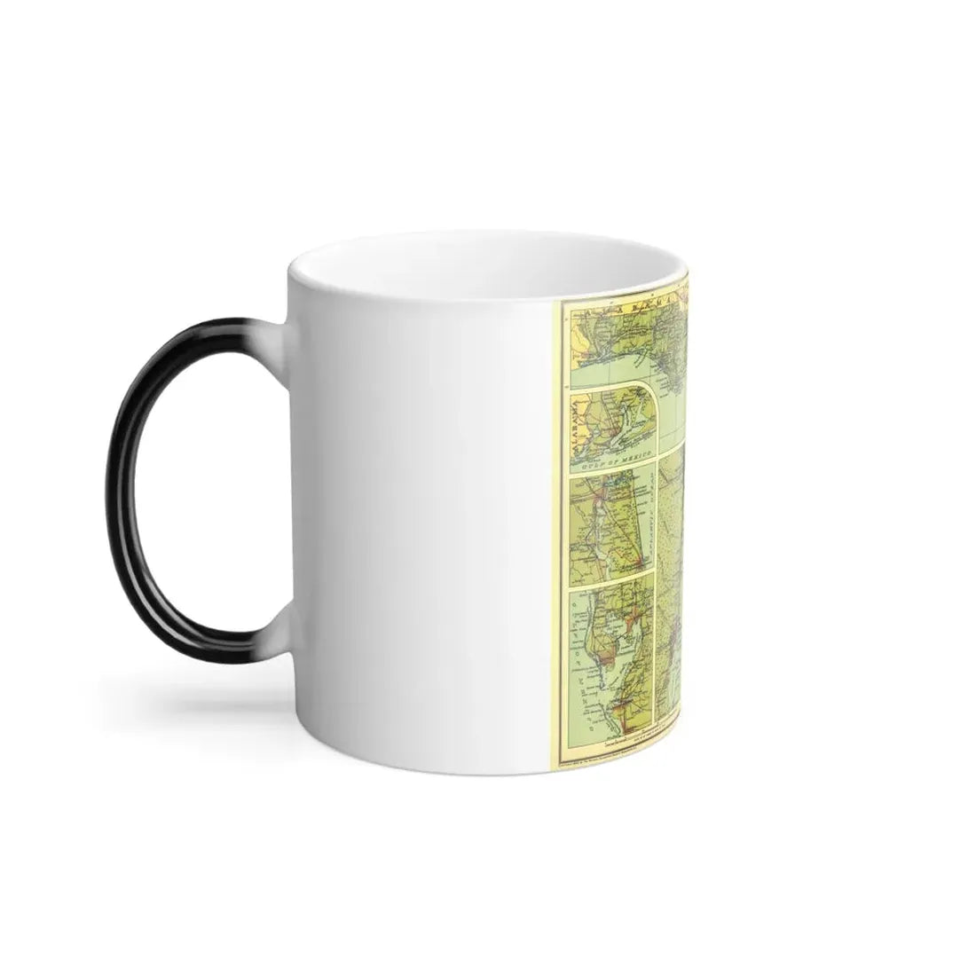 USA - Florida (1930) (Map) Color Changing Mug 11oz - Go Mug Yourself