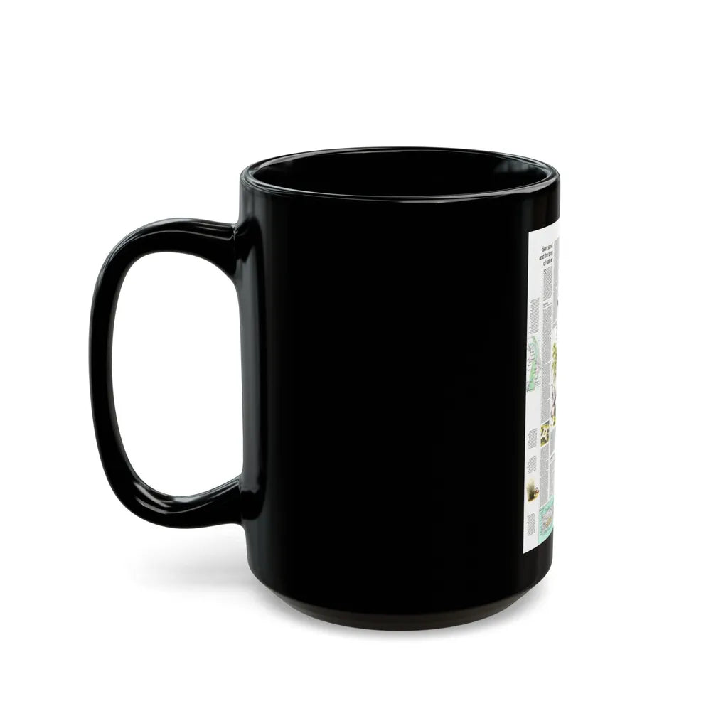 USA - Florida 2 (1973) (Map) Black Coffee Mug-Go Mug Yourself